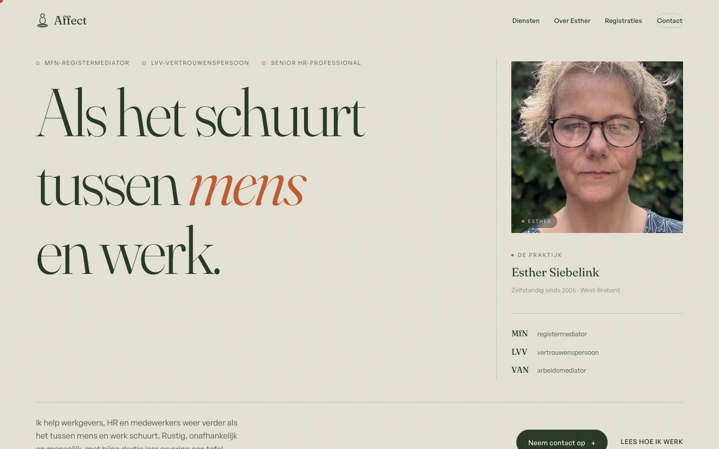 Affect.nl: mediation en vertrouwenspersoon in West-Brabant