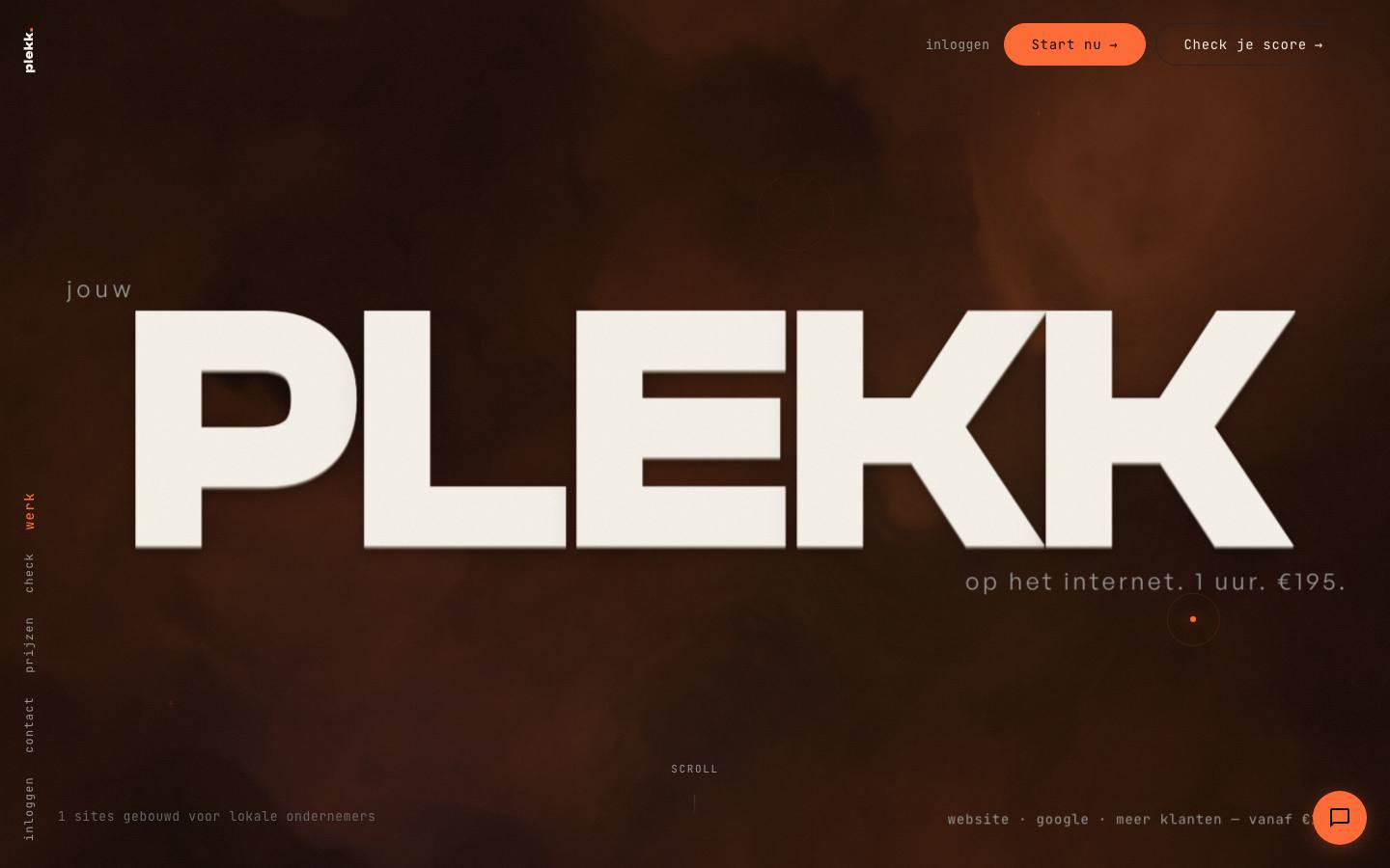 Plekk.studio — website-builder voor lokale ondernemers