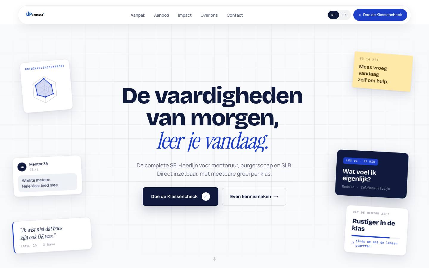 UpYourself.nl — sociaal-emotioneel leren voor VO en MBO